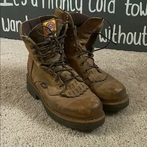 Justin work boots worn 3 times